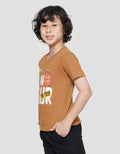 Little M Boys Short Sleeve T-shirt Dinosaur Print Application