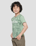 Little M Print Adventure Kaos Lengan Pendek Anak Laki-Laki