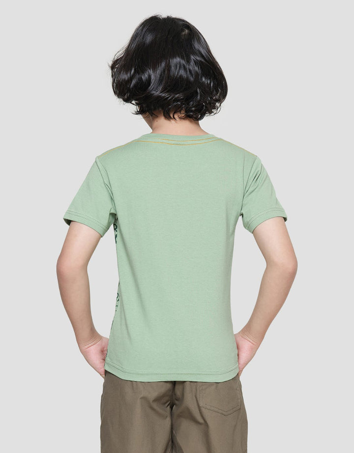 Little M Print Adventure Kaos Lengan Pendek Anak Laki-Laki