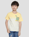 Little M Dino Pocket Kaos Anak Laki-laki