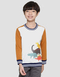 Little M Dino Print Sweater Anak Laki-laki