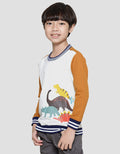 Little M Dino Print Sweater Anak Laki-laki