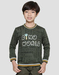 Little M Dino Wold Sweater Anak Laki-laki