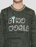 Little M Dino Wold Sweater Anak Laki-laki