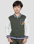 Little M Terry Bomber Dino Jaket Anak Laki-laki