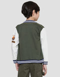 Little M Terry Bomber Dino Jaket Anak Laki-laki