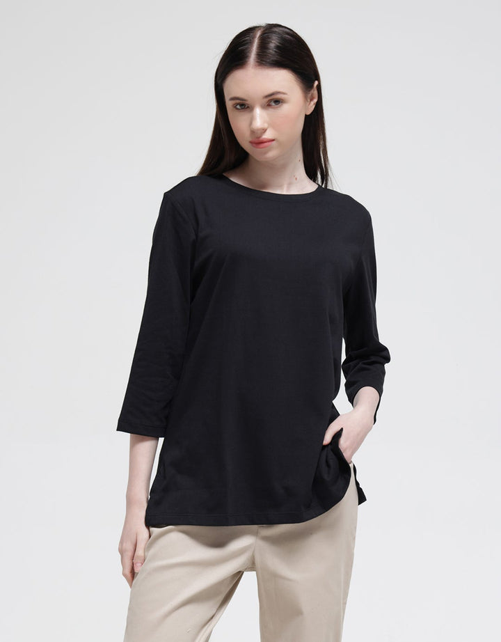 Anyday Long Sleeve Solid T-Shirt