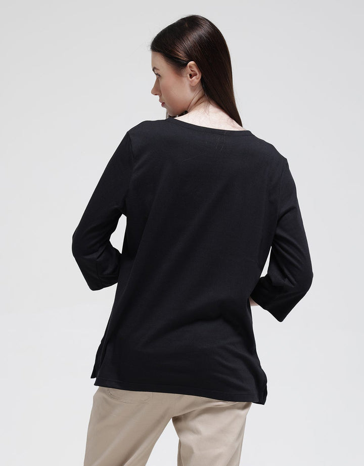 Anyday Long Sleeve Solid T-Shirt