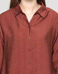 Anyday Long Sleeve Asymmetric Blouse Plain