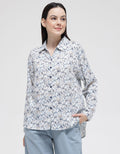 Anyday Long Sleeve Shirt With Flower Print