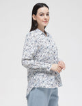 Anyday Long Sleeve Shirt With Flower Print