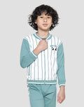 Little M Panda Jaket Terry Bomber Anak Laki-Laki