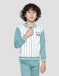 Little M Panda Jaket Terry Bomber Anak Laki-Laki