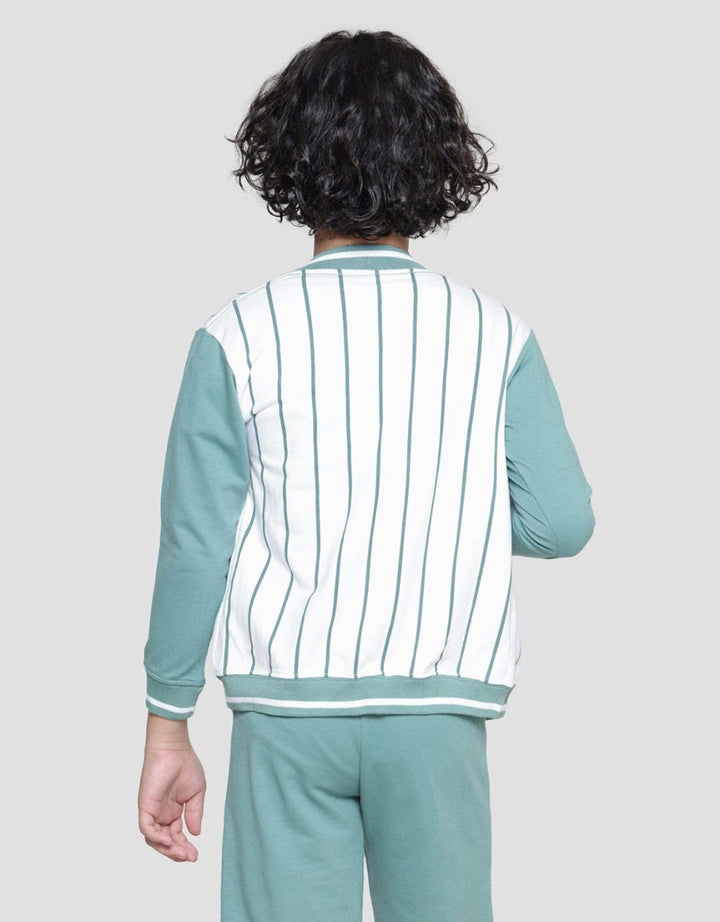 Little M Panda Jaket Terry Bomber Anak Laki-Laki