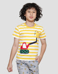 Little M Stripe Truck Boys T-Shirt