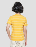 Little M Stripe Dino Boys Henley T-Shirt