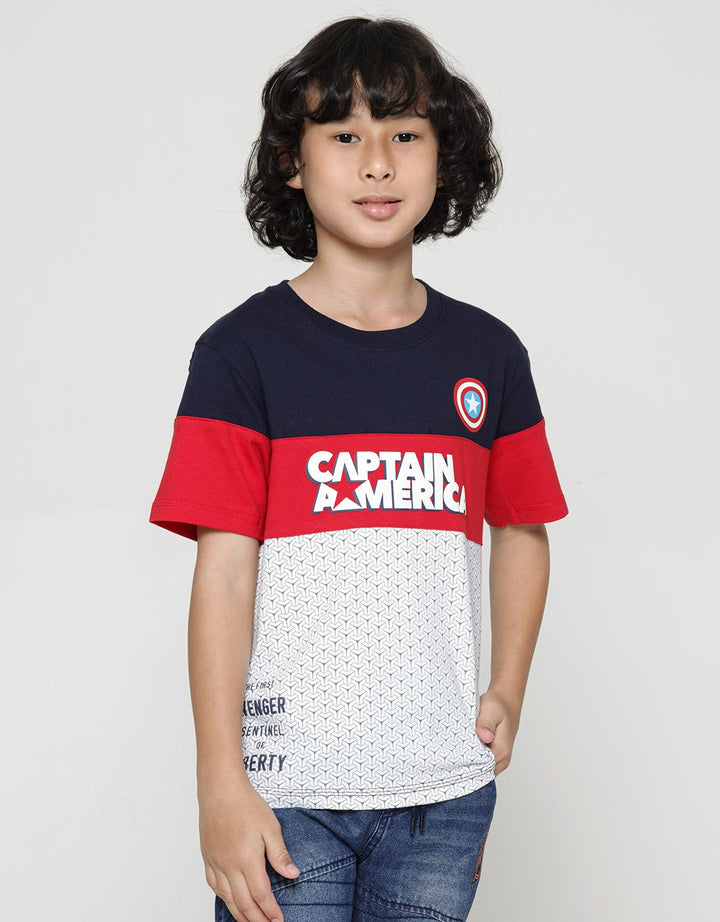 Marvel Captain America Logo Boys T-Shirt