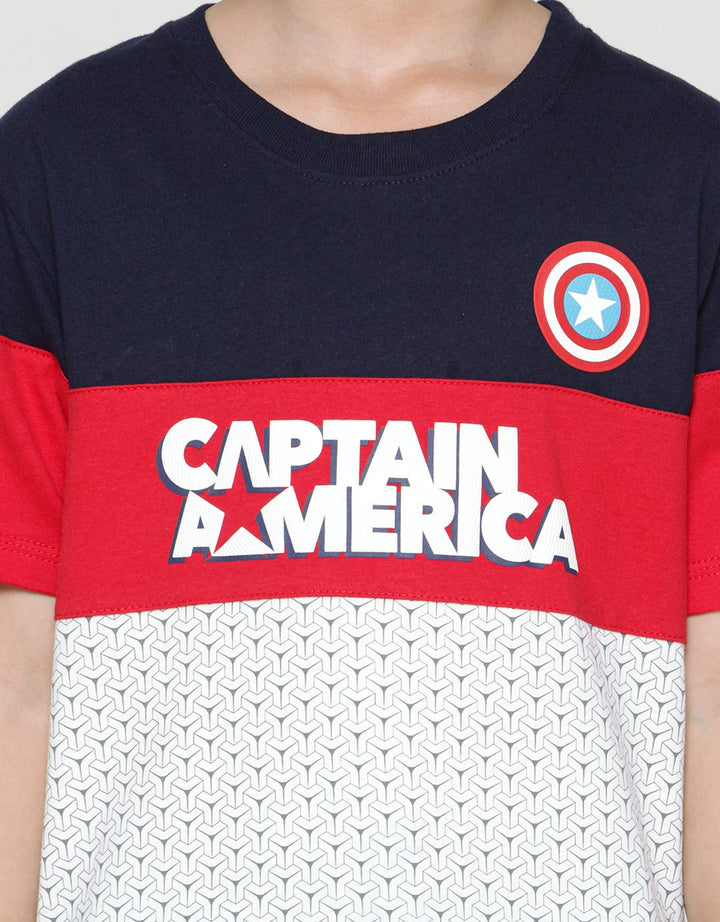 Marvel Captain America Logo Boys T-Shirt