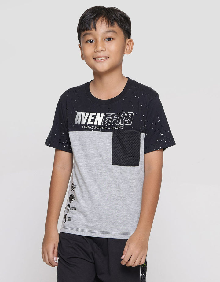 Marvel Avengers Logo Cutsewn Splash Boys T-Shirt