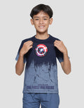 Marvel Captain America Shield Ombre Cracking Boys T-Shirt
