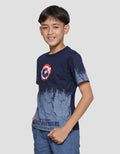 Marvel Captain America Shield Ombre Cracking Boys T-Shirt