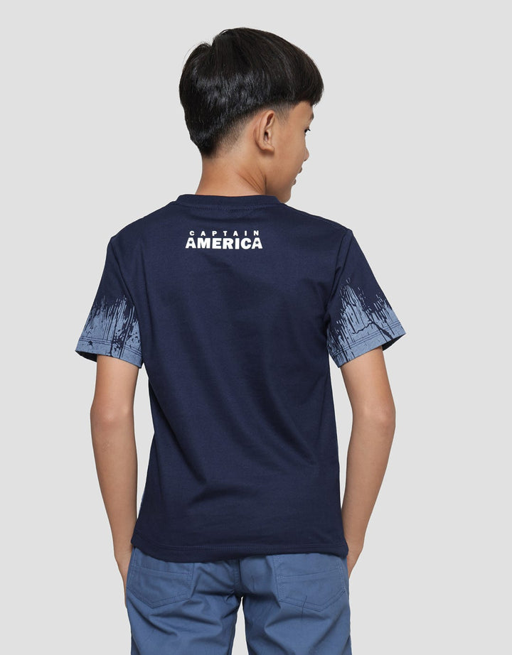 Marvel Captain America Shield Ombre Cracking Kaos Anak Laki-Laki