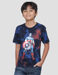 Marvel Avenger Capt Amrik Stand Short Sleeve T-Shirt Boys