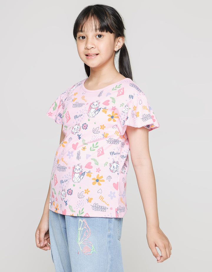 Disney Back Strap Marie Cat Kaos Anak Perempuan