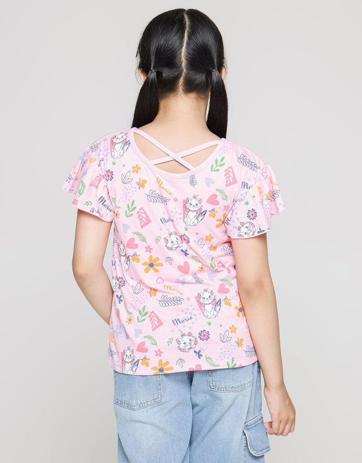 Disney Back Strap Marie Cat Kaos Anak Perempuan