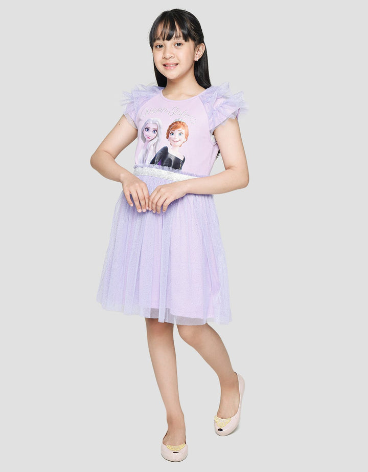 Disney Short Sleeve Midi Dress Queen Sisters