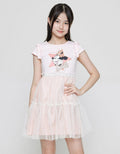 Disney Minnie Smile Lace Dress Anak Perempuan