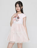 Disney Minnie Smile Lace Dress Anak Perempuan