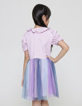 Disney Kerah Tile Frozen Midi Dress Anak Perempuan