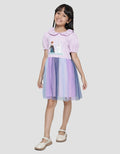 Disney Kerah Tile Frozen Midi Dress Anak Perempuan