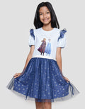 Disney Frozen Stronger Together Midi Dress Overall Anak Perempuan