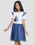 Disney Frozen Stronger Together Midi Dress Overall Anak Perempuan