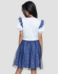 Disney Frozen Stronger Together Midi Dress Overall Anak Perempuan