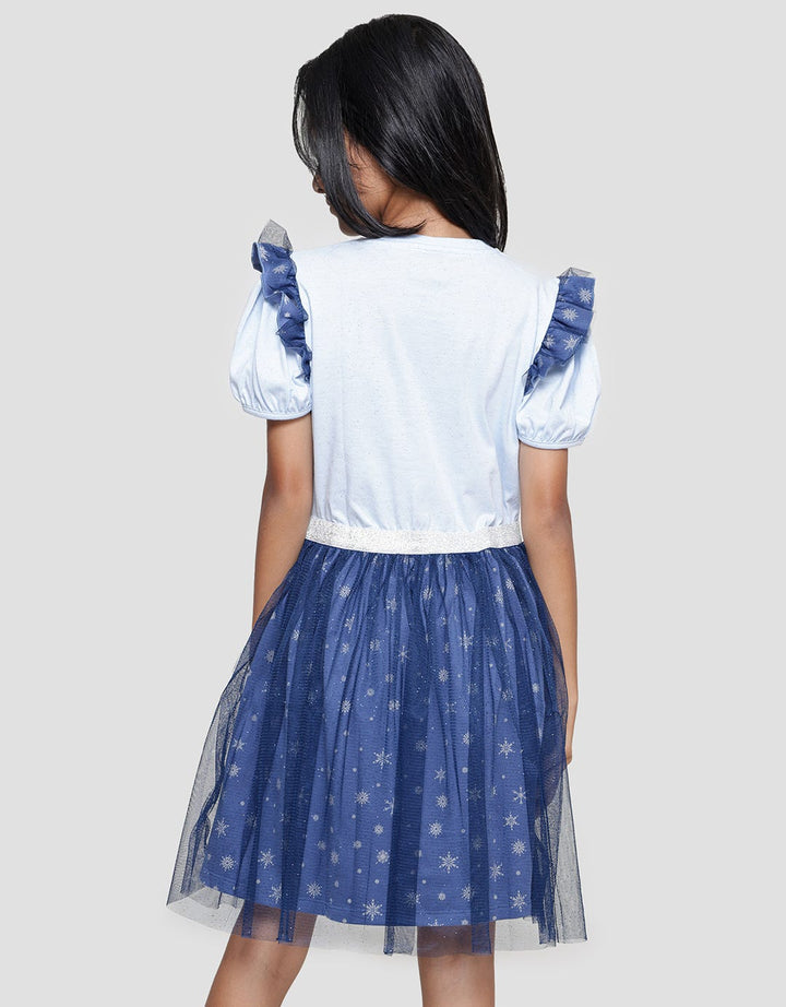 Disney Frozen Stronger Together Midi Dress Overall Anak Perempuan