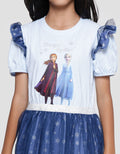 Disney Frozen Stronger Together Midi Dress Overall Anak Perempuan