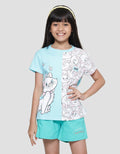 Disney Fullprint Marie Cs2 Kaos Anak Perempuan