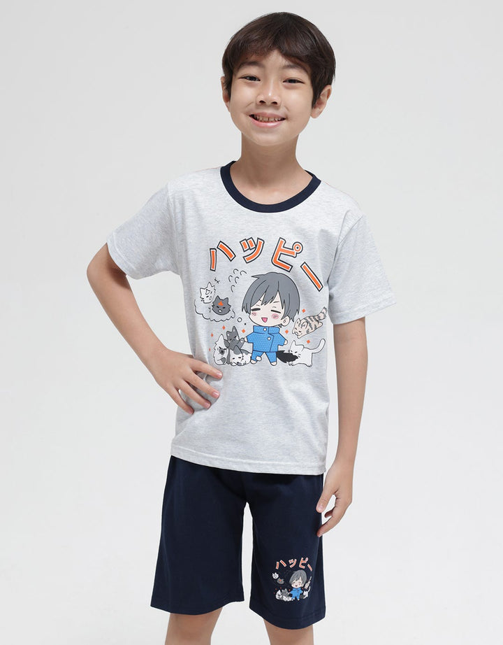 Little M Set T-Shirt Jujutsu Kucing