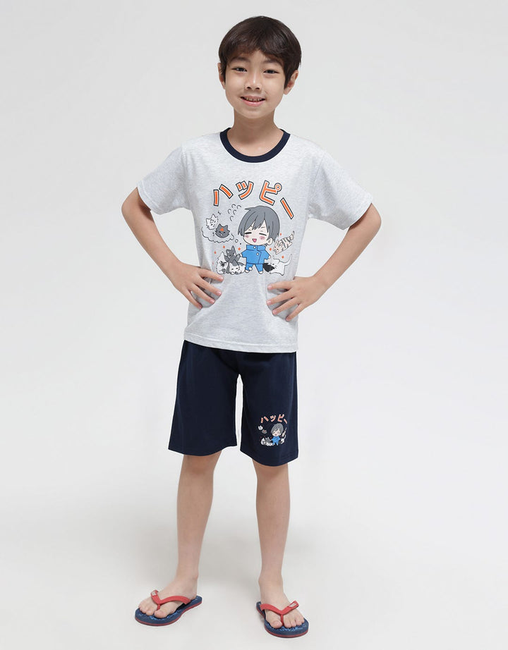 Little M Set T-Shirt Jujutsu Kucing