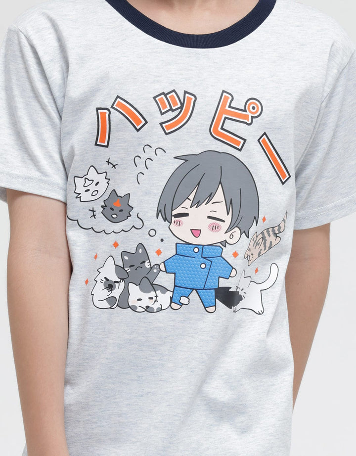 Little M Set T-Shirt Jujutsu Kucing