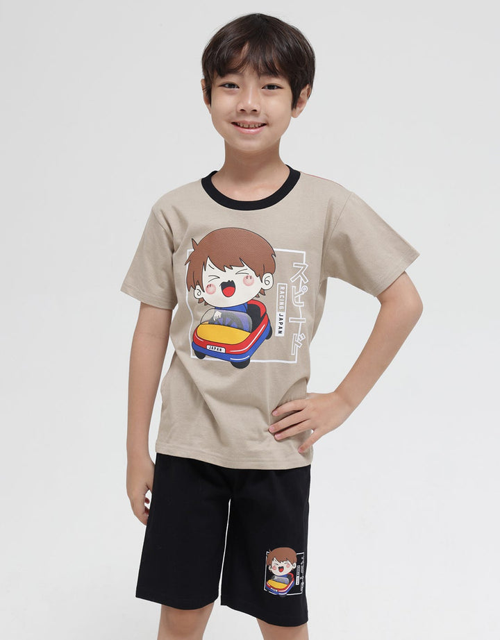 Little M Set T-Shirt Jujutsu Car