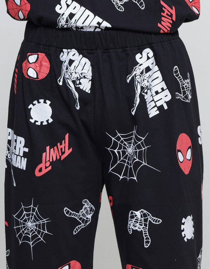 Marvel Setelan Print Spiderman Anak Laki-laki