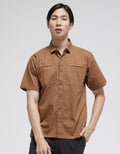 Details Solid Twill Men's Shirt