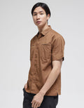 Details Solid Twill Men's Shirt