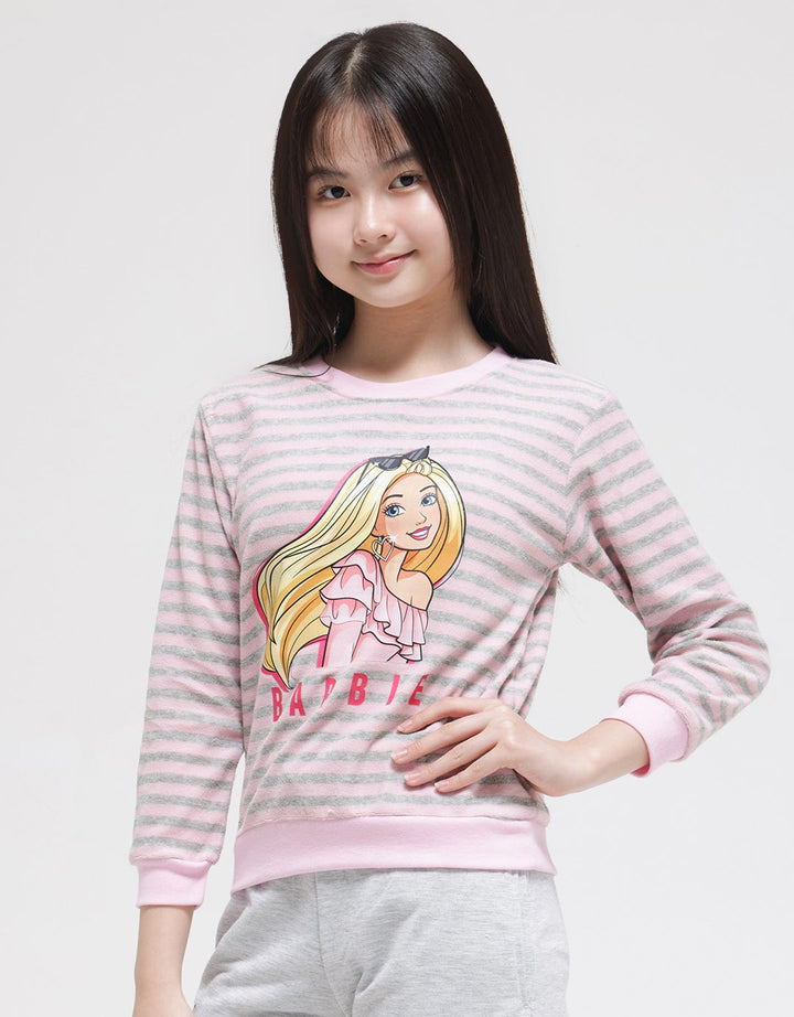 Disney Sweatshirt Stripe Barbie