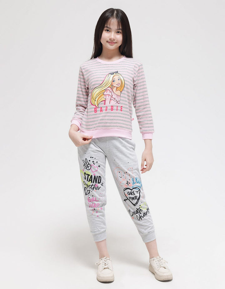 Disney Sweatshirt Stripe Barbie