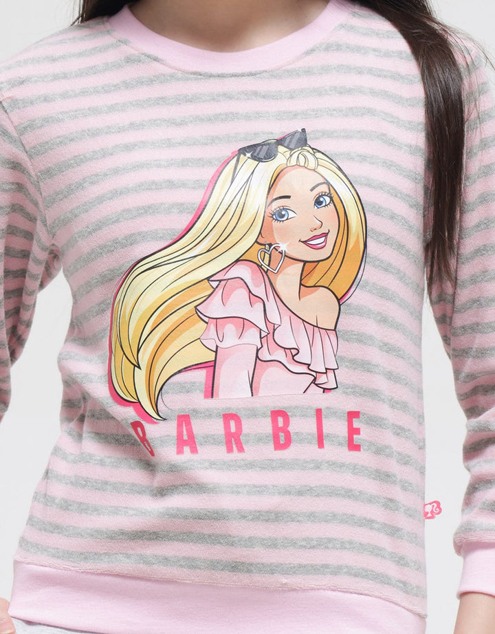 Disney Sweatshirt Stripe Barbie